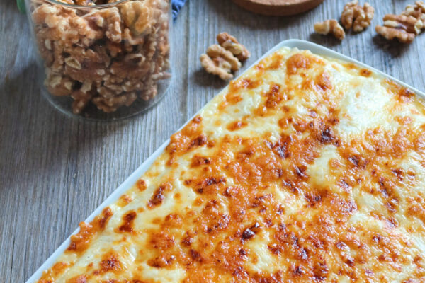 Canelones de carne con Nueces de California